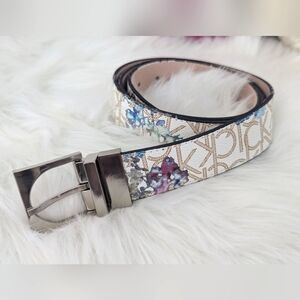 CALVIN KLEIN Woman's Flora Twist Reversable Belt Size XL
